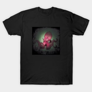 THE OCTOGROUCH - illustration of a less than happy octopus T-Shirt